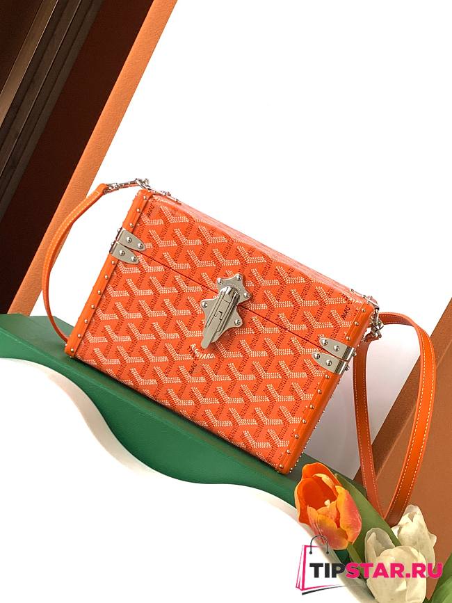Goyard Cassette Trunk Bag Orange Size 15 x 6.5 x 21 cm - 1