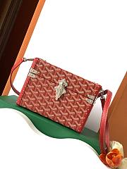 Goyard Cassette Trunk Bag Red Size 15 x 6.5 x 21 cm - 1