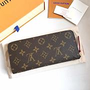 Louis Vuitton M60742 Clémence Wallet Fuchisa Monogram Size 20 x 9 x 2 cm - 4