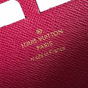 Louis Vuitton M60742 Clémence Wallet Fuchisa Monogram Size 20 x 9 x 2 cm - 3