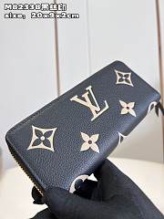Louis Vuitton M82338 Clémence Wallet Black/Beige Monogram Size 20 x 9 x 2 cm - 5