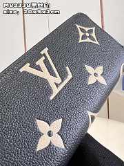 Louis Vuitton M82338 Clémence Wallet Black/Beige Monogram Size 20 x 9 x 2 cm - 3