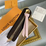 Louis Vuitton N41626 Clémence Wallet Rose Damier Ebene Size 19.5 x 9 x 1.5 cm - 5