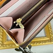 Louis Vuitton N41626 Clémence Wallet Rose Damier Ebene Size 19.5 x 9 x 1.5 cm - 4