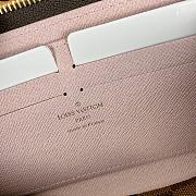 Louis Vuitton N41626 Clémence Wallet Rose Damier Ebene Size 19.5 x 9 x 1.5 cm - 2