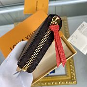 Louis Vuitton N60534 Clémence Wallet Cherry Damier Ebene Size 19.5 x 9 x 1.5 cm - 5