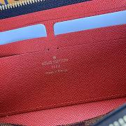 Louis Vuitton N60534 Clémence Wallet Cherry Damier Ebene Size 19.5 x 9 x 1.5 cm - 4