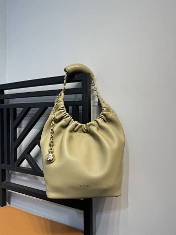Loewe Small Squeeze Bag In Nappa Lambskin Clay Green Size 29X24X10.5 cm
