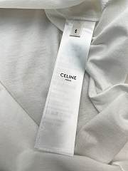 Celine Heart Triomphe T-Shirt In Cotton Jersey White - 5