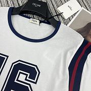 Celine 16 Boxy T-Shirt In Cotton Jersey White - 4