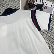 Celine 16 Boxy T-Shirt In Cotton Jersey White - 5