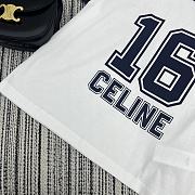 Celine 16 Boxy T-Shirt In Cotton Jersey White - 2