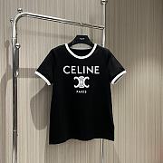 Celine Paris T-Shirt In Cotton Jersey - 4