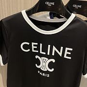 Celine Paris T-Shirt In Cotton Jersey - 3
