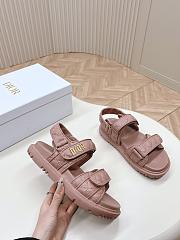 Dioract Sandal Pink Quilted Cannage Calfskin - 3
