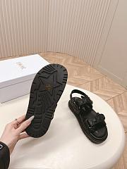 Dioract Sandal Black Quilted Cannage Calfskin - 5