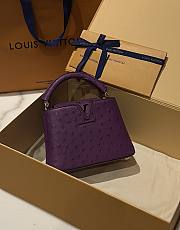 Louis Vuitton N94230 Capucines Ostrich Mini Purple Size 21 x 14 x 8 cm - 3