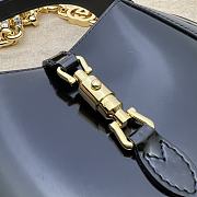 Gucci Jackie 1961 Mini Shoulder Bag ‎699651 Black Patent Size 19*13*3cm - 4