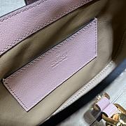 Gucci Jackie 1961 Mini Shoulder Bag ‎699651 Pink Patent Size 19*13*3cm - 3