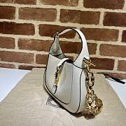 Gucci Jackie 1961 Mini Shoulder Bag ‎699651 White Patent Size 19*13*3cm - 5