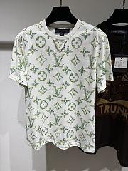 Louis Vuitton Floral Monogram T-Shirt Green - 3