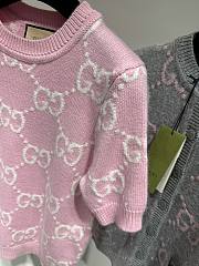 Gucci GG Knit Wool Top Pink ‎772888 - 3