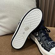 Walk'n'Dior Platform Sneaker Deep Blue Dior Oblique Technical Mesh and Calfskin - 4