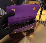 D&G Small Sicily Handbag Purple Patent Size 13 x 19 x 6 cm - 2
