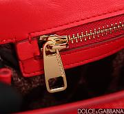 D&G Elongated Sicily Handbag Red Patent Size 18 x 29 x 10 cm - 4