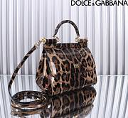 Kim D&G Medium Sicily Handbag Leopard Print Size 18.5 x 20 x 10 cm - 3