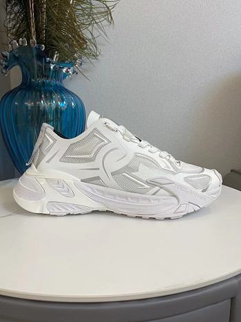 D&G Technical Fabric Fast Sneakers White