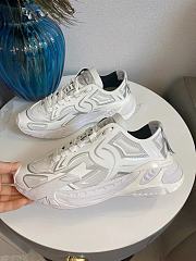 D&G Technical Fabric Fast Sneakers White - 2