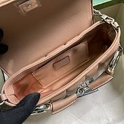 Gucci Horsebit Chain Small Shoulder Bag Rose Beige 764339 Size 27*11.5*5cm - 3