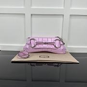 Gucci Horsebit Chain Medium Shoulder Bag 764255 Pink Iridescent Size 38x15x16cm - 1