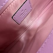 Gucci Horsebit Chain Medium Shoulder Bag 764255 Pink Iridescent Size 38x15x16cm - 5