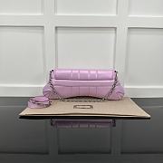 Gucci Horsebit Chain Medium Shoulder Bag 764255 Pink Iridescent Size 38x15x16cm - 4