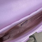 Gucci Horsebit Chain Medium Shoulder Bag 764255 Pink Iridescent Size 38x15x16cm - 3