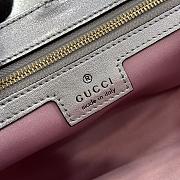 Gucci GG Marmont Small Shoulder Bag Pink Iridescent 443497 Size 26x15x7 cm - 5