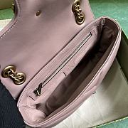 Gucci GG Marmont Small Shoulder Bag Rose Beige ‎443497 Size 26x15x7cm - 4