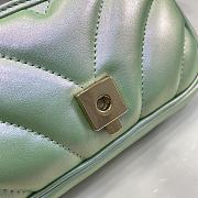 Gucci GG Marmont Super Mini Bag Green Iridescent 476433 Size 16.5 x 10 x 4.5cm - 2