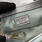 Gucci GG Marmont Super Mini Bag Green Iridescent 476433 Size 16.5 x 10 x 4.5cm - 3