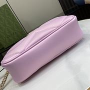 Gucci GG Marmont Small Shoulder Bag 447632 Pink Iridescent Size 24 x 13 x 7cm - 4