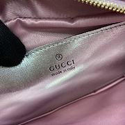 Gucci GG Marmont Small Shoulder Bag 447632 Pink Iridescent Size 24 x 13 x 7cm - 2