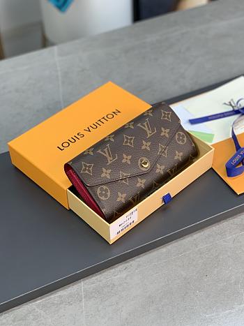 Louis Vuitton M62234 Sarah Wallet Monogram Fuchsia Size 19 x 10.5 x 2.5 cm