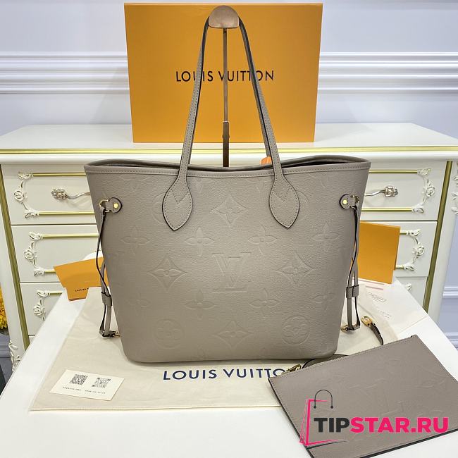 Louis Vuitton M45686 Neverfull MM Tote Bag Dune Gray Size 31 x 28 x 14 cm - 1