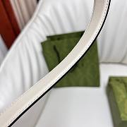 Gucci Interlocking G Belt White/Silver ‎774451 2.5cm - 3