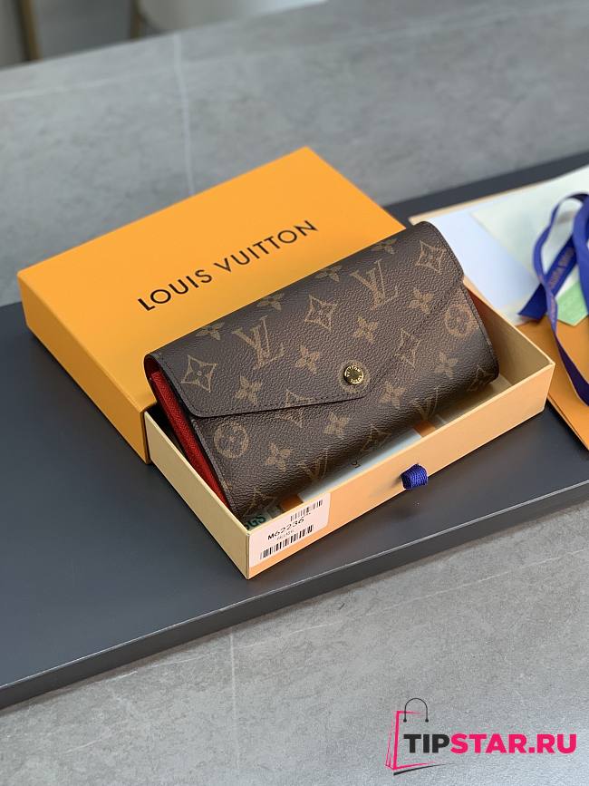 Louis Vuitton M62236 Sarah Wallet Monogram Red Size 19 x 10.5 x 2.5 cm - 1