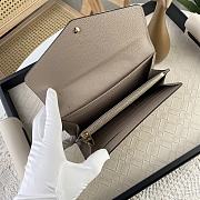 Louis Vuitton M82256 Sarah Wallet Beige Size 19 x 10.5 x 2.5 cm - 3