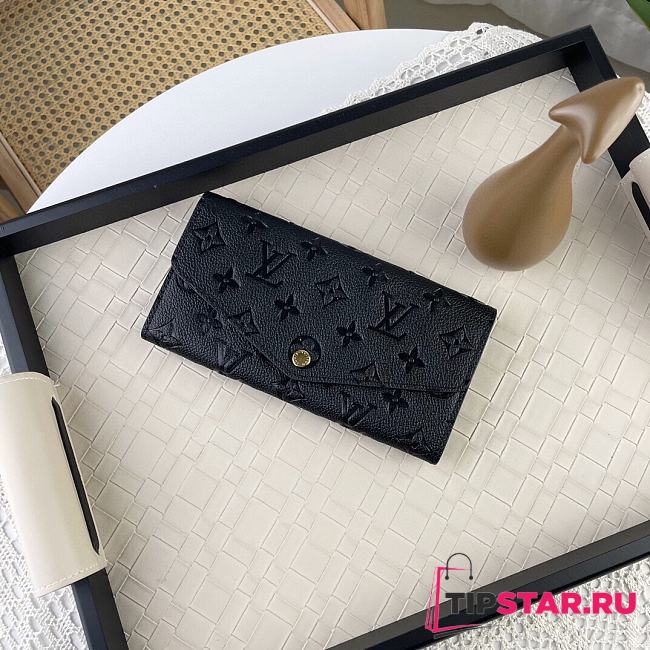 Louis Vuitton M82256 Sarah Wallet Black Size 19 x 10.5 x 2.5 cm - 1