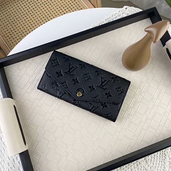 Louis Vuitton M82256 Sarah Wallet Black Size 19 x 10.5 x 2.5 cm